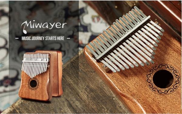 Kalimba - 17 tónov, mahagónové drevo - Image 5