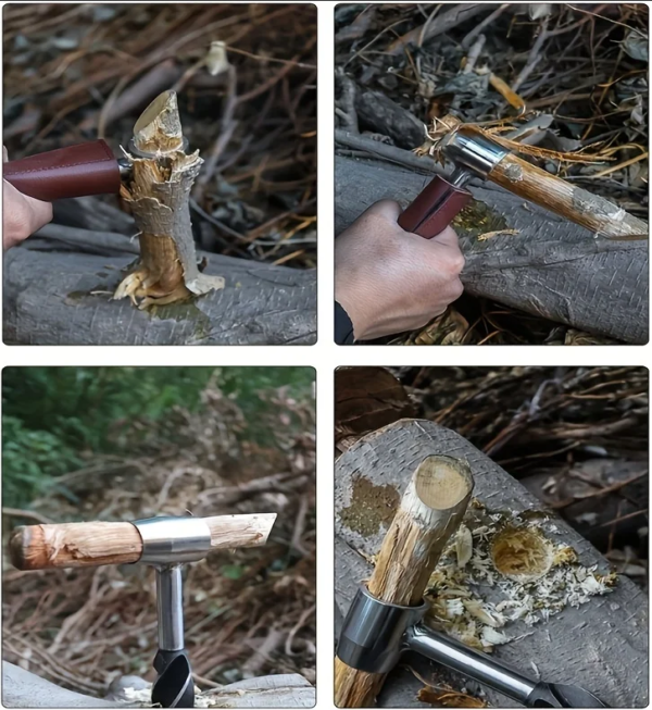 Ručný vrták do dreva - bushcraft